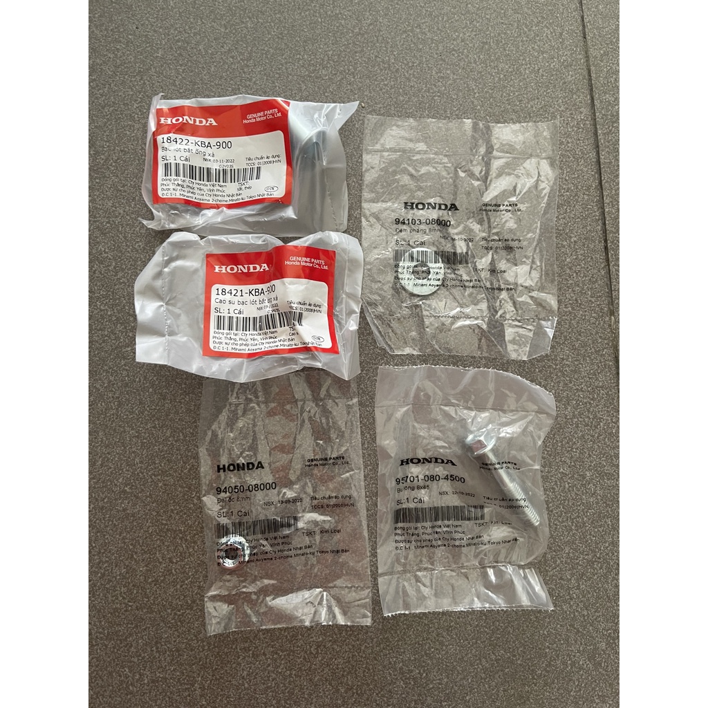 bộ 5 món ốc tán cao su treo bô xe Future Neo Future X Future 2 957010804500 9410308000 9405008000 18