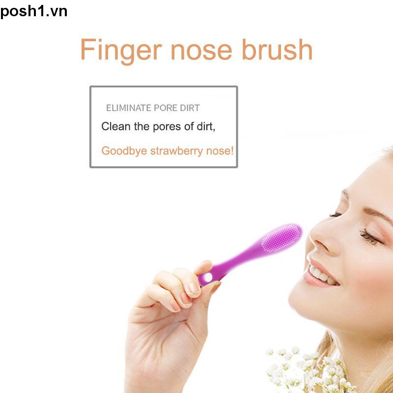 💌Bàn chải mũi silicon Rửa mặt Làm sạch lỗ chân lông Mụn đầu đen