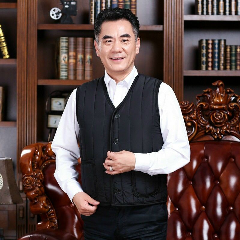 Áo Gile Cho Người Trung Tuổi Cả Nam Và Nữ, Áo Gile Bông Giữ Ấm Cho Người Ông Bà, Áo Bông Mùa Đông Siêu Ấm