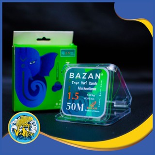 Dây Cước Trục Câu Đài Nylon Chất Lượng Cao Voi Xanh BaZan (50m) - Vũ Môn Fishing