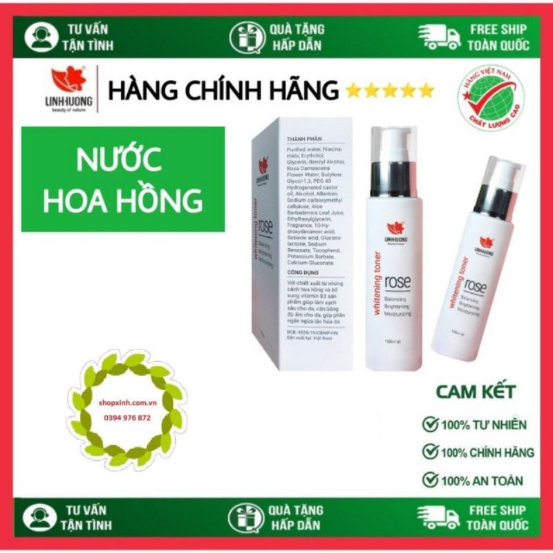 nước hoa hồng linh hương chính hãng