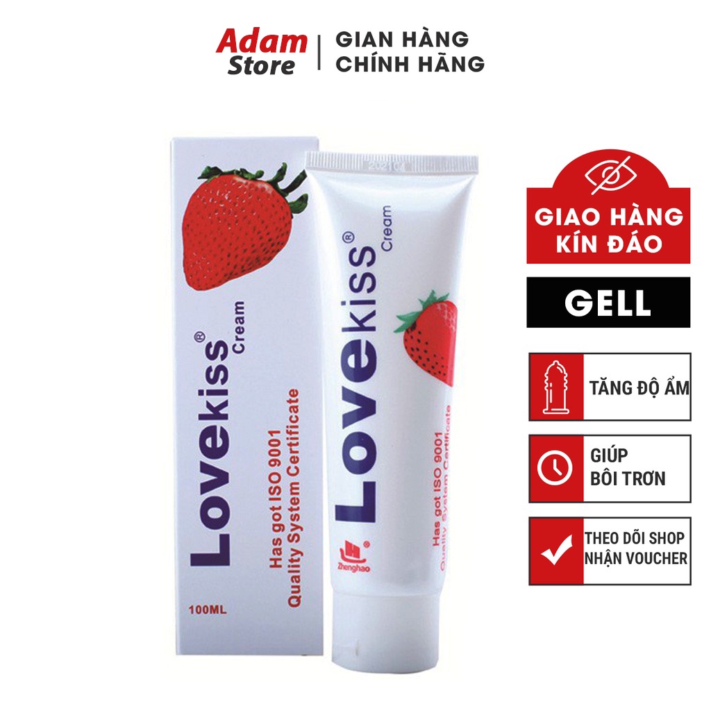 Gel bôi trơn Love Kiss, Hot Kiss, Silk Touch, gel bôi trơn tăng khoái cảm 1 chai 100ml