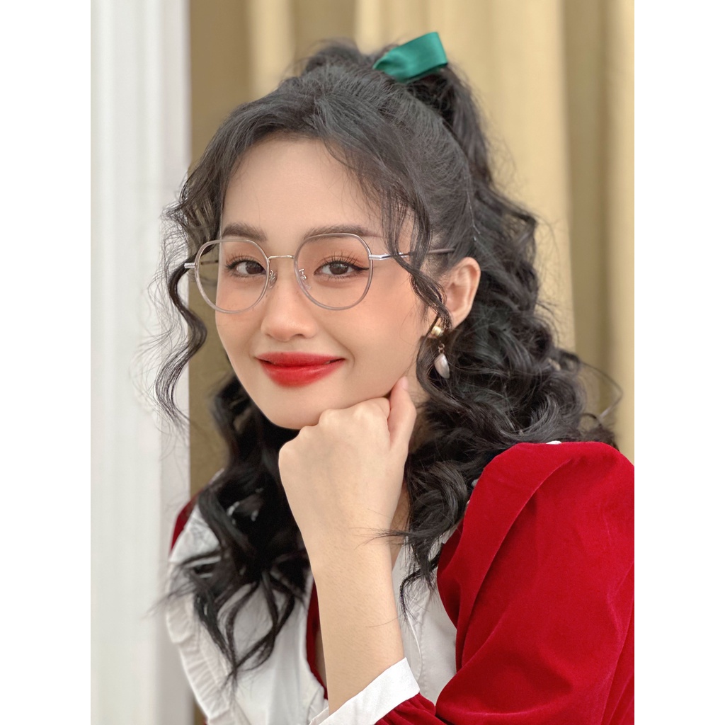 Gọng kính cận nam nữ LILYEYEWEAR chất liệu nhựa chắc chắn kiểu dáng thời trang phù hợp với nhiều gương mặt dễ đeo 11917