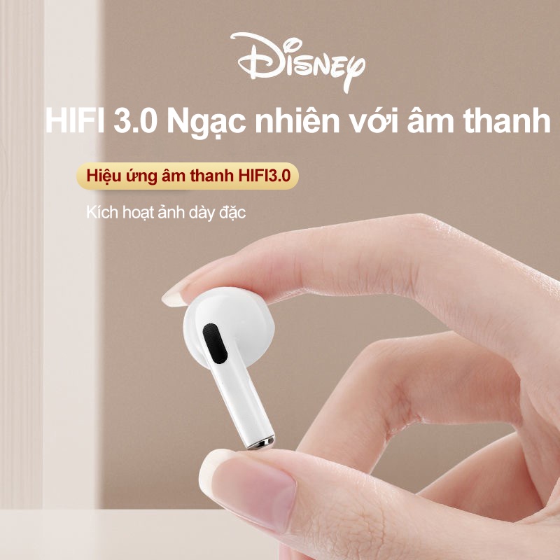 Disney Tai nghe nhét tai bluetooth không dây âm thanh hifi có micro màn hình hd