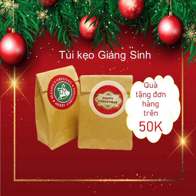 (Quà Noel) Túi kẹo Giáng Sinh cho đơn hàng ngày Noel
