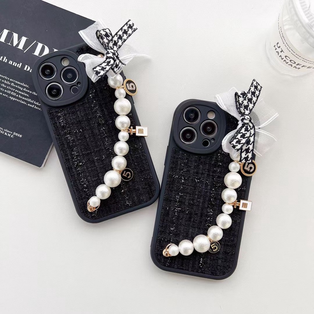 Ốp Điện Thoại Tpu Có Dây Xích Gắn Nơ Cho iPhone 14promax 12 X XS XR XS MAX 11 11 PRO 11 PRO MAX 12 bow 12 PR 12 PRO MAX