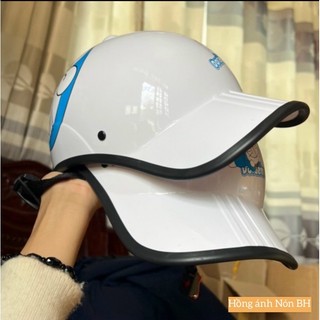 Mũ bảo hiểm kết đôrêmon mẫu mới ( hình shop tự chụp)