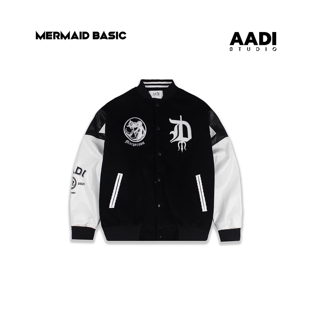ÁO KHOÁC MERMAID BOMBER VARSITY JACKET -  AADI.STUDIO