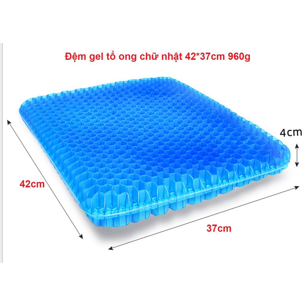 Đệm ngồi 3D silicon thoáng khí 2 lớp