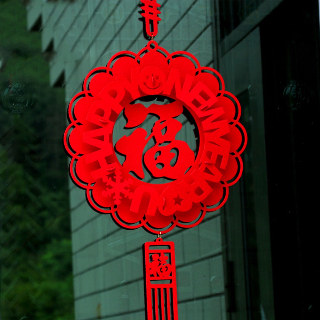 Phụ Kiện Treo Trang Trí Nhà Cửa Hình Nhân Vật Fu 3D Mừng Năm Mới