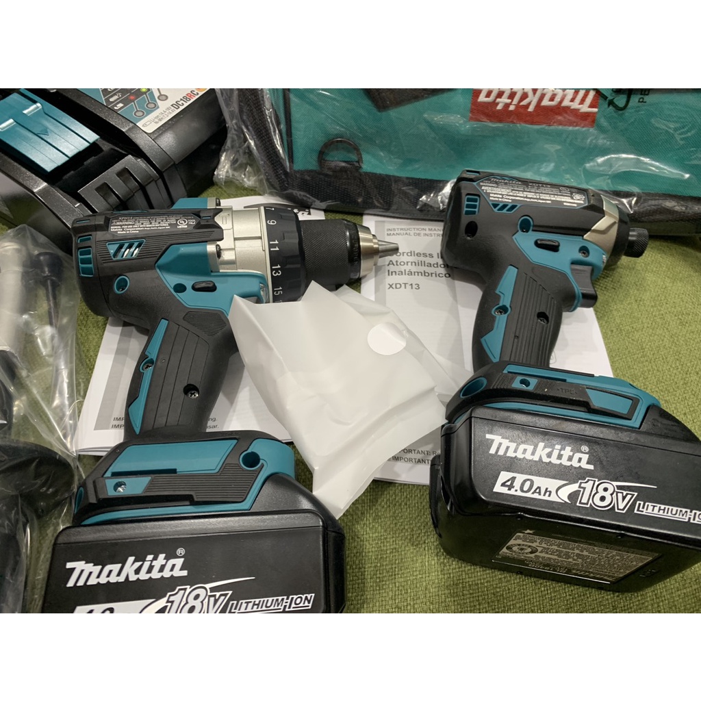 Combo Máy khoan, Máy vặn vít pin Makita XT291