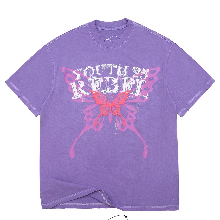 Youth25 Áo Thun "VIOLETTEE" Màu Tím