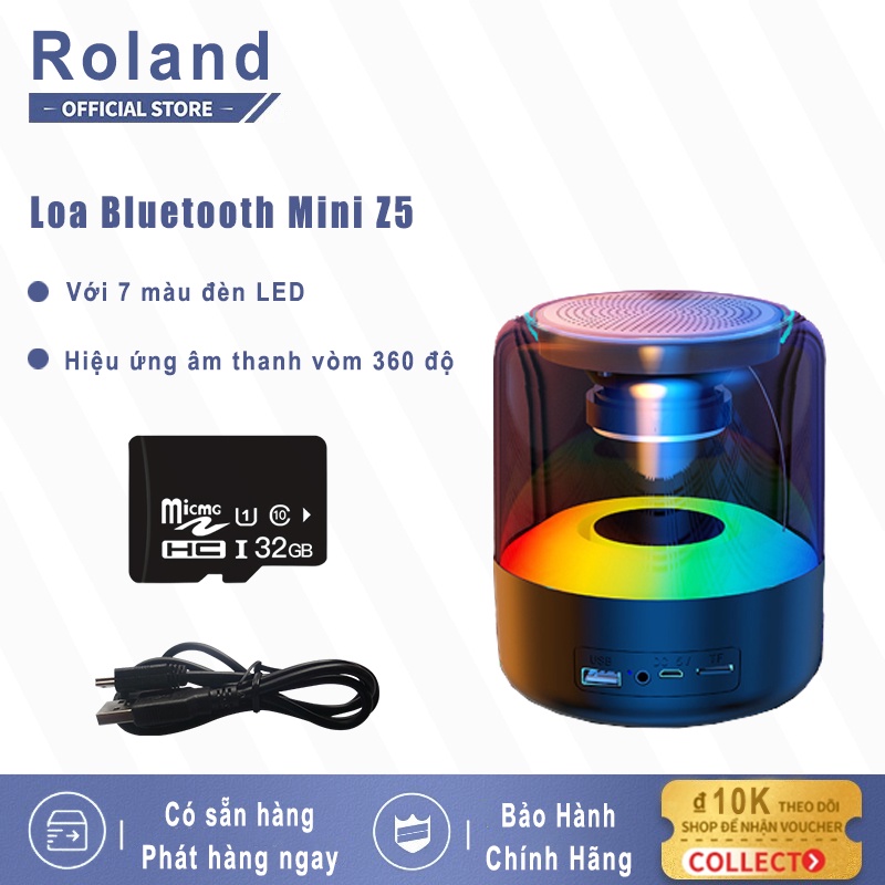 Loa Bluetooth Mini Z5 Tích Hợp Đèn Led,Loa Mini Z5 Tích Hợp Đèn Led,Âm Thanh Cực Đỉnh,Bass Siêu Hay