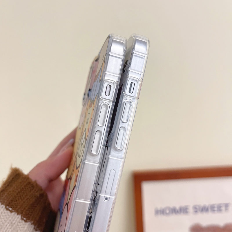 Ốp Điện Thoại Silicon Mềm Chống Rơi Họa Tiết Hoạt Hình Cho iPhone 14 13 12 11 X XS XR se 8 7 6 6s Pro Plus Mini