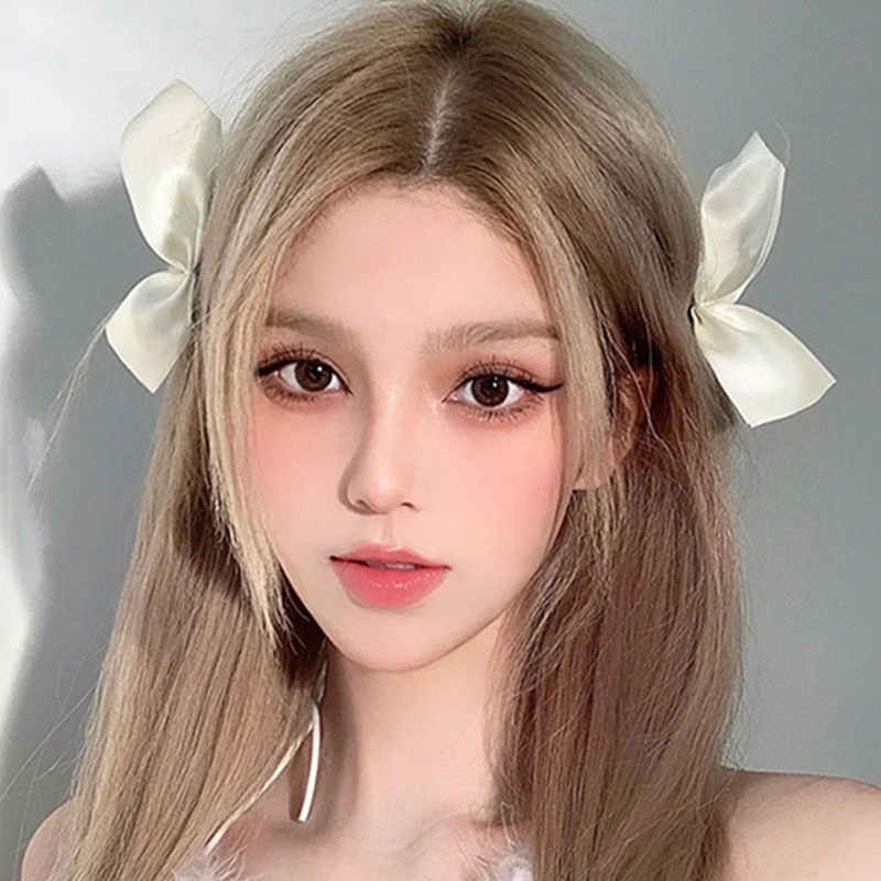 Kẹp Tóc Vải Đính Nơ Dễ Thương Ngọt Ngào Cho Nữ