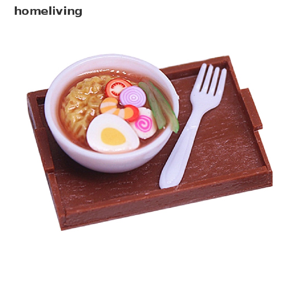 1 Bộ Chén Mì Ăn Liền Mini Tỉ Lệ 1: 12 Trang Trí Nhà Búp Bê