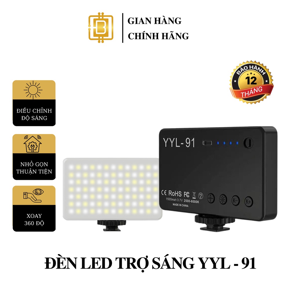 Đèn Led Quay Phim Video Mini Livestream DSLR YYL-91