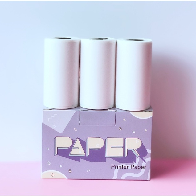 Giấy in nhiệt DÁN, decal nhiệt cho máy in mini , in bill cầm tay 57x30mm