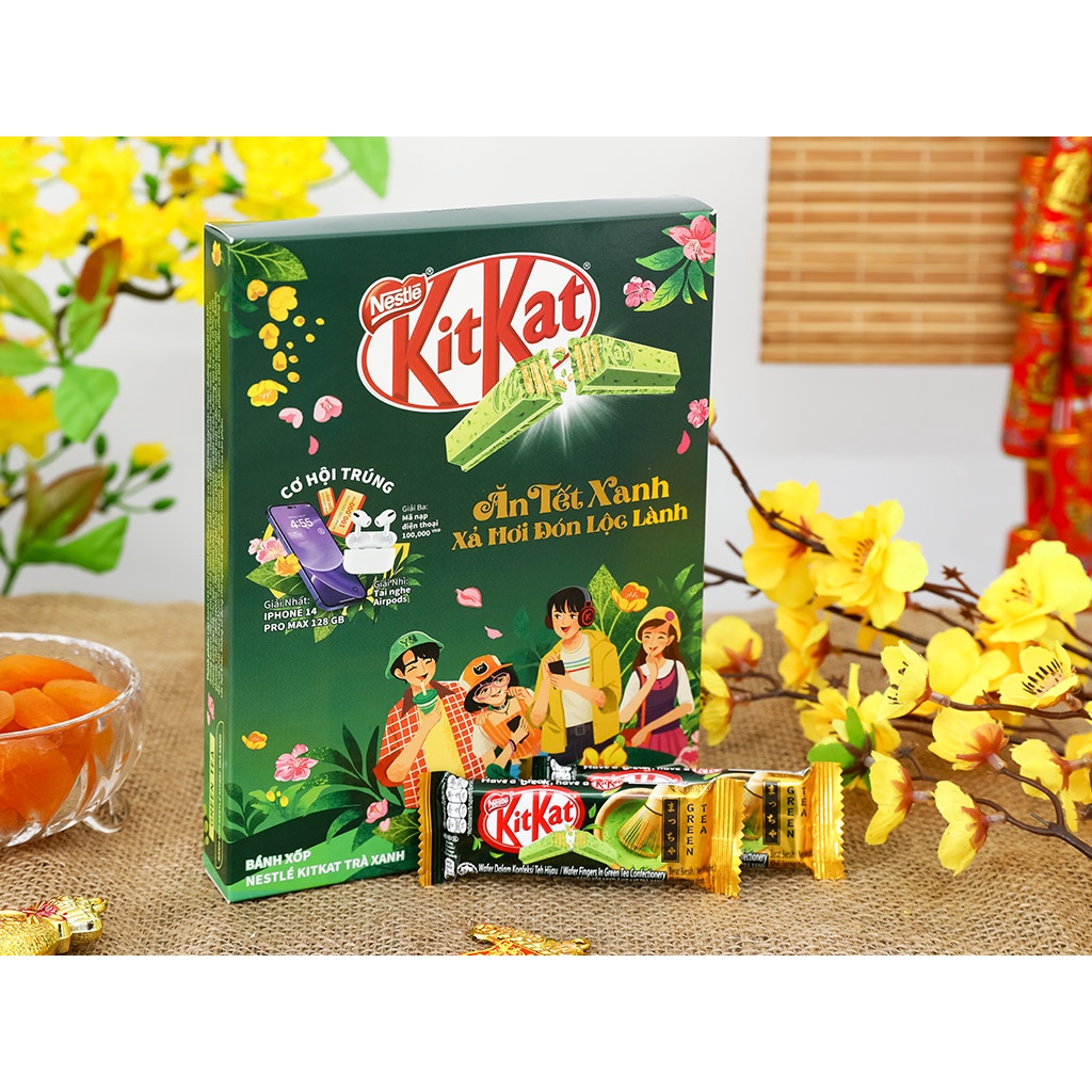 KitKat Vị Matcha & Sôcôla 136g/204g date mới (bao bì mới đón tết )