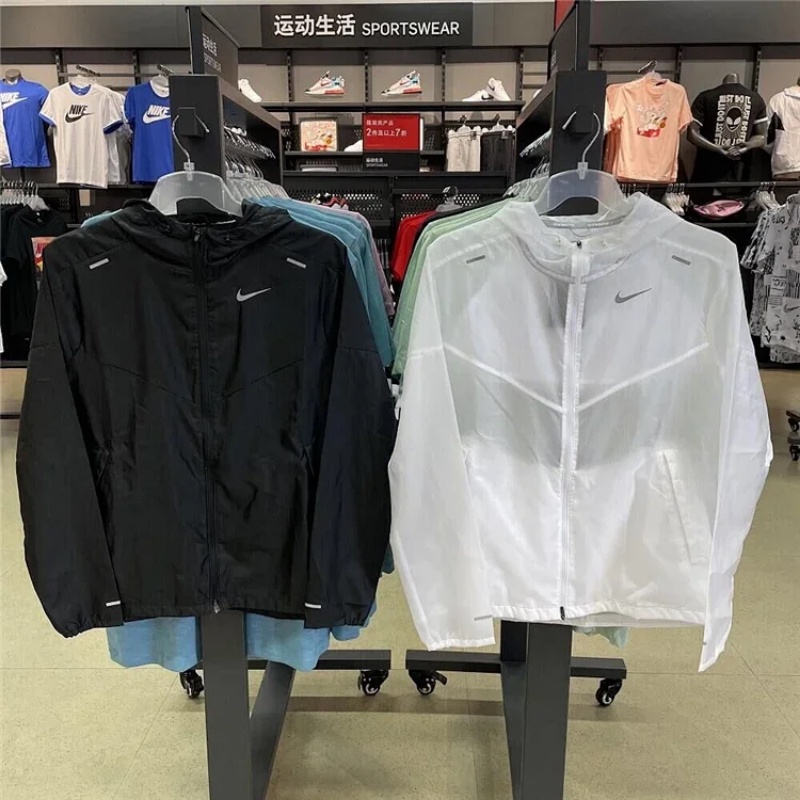 Áo Khoác Nike 100% Chính Hãng Dáng Rộng Siêu Nhẹ Chống Nắng Thích Hợp Chạy Bộ Cho Nam