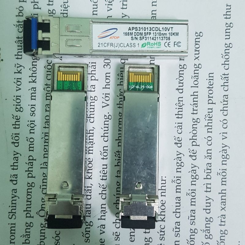 Bộ chuyển đối quang điện ATOP 155M DDM SFP 1310NM 10KM
