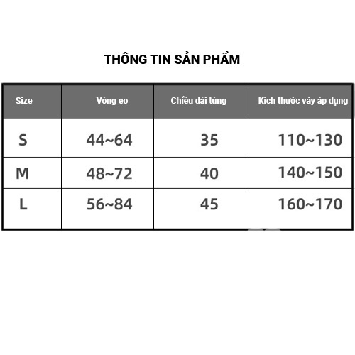 Tùng phồng váy trẻ em