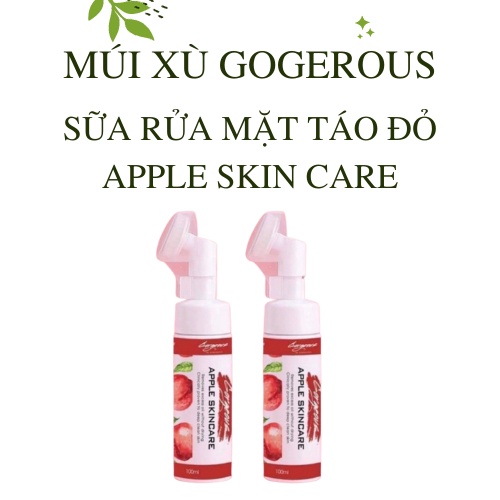 Sửa rửa mặt táo đỏ apple skincare Múi xù Gogerous chính hãng giúp sạch sâu ngừa mụn dưỡng ẩm cho da 100ml