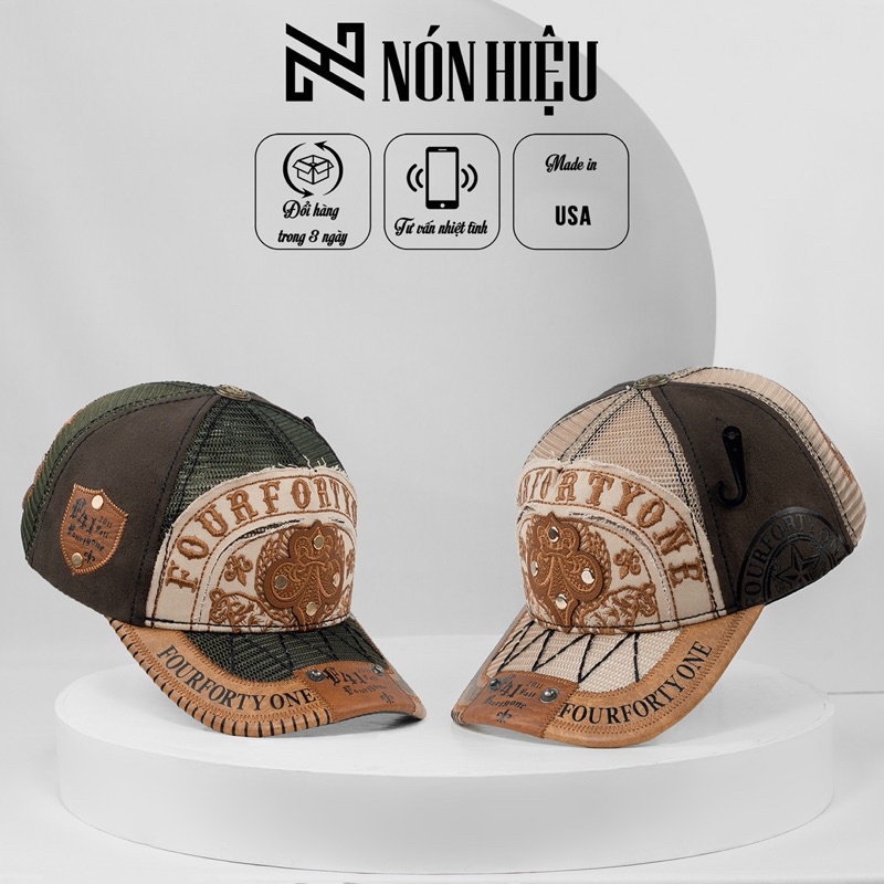 Mũ lưỡi trai 441 MADE IN USA Full Tem Mark hãng