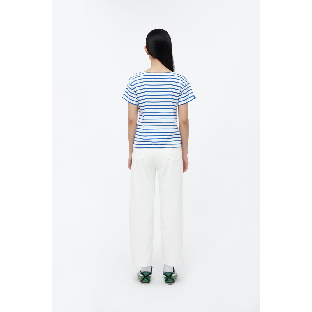TheBlueTshirt - Áo Thun Tay Ngắn Sọc Trắng Xanh - New Classic BlueT Short Sleeve - White / Blue Stripe