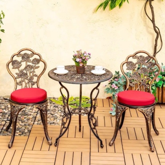 Bàn ghế nhôm đúc nhập khẩu TG01