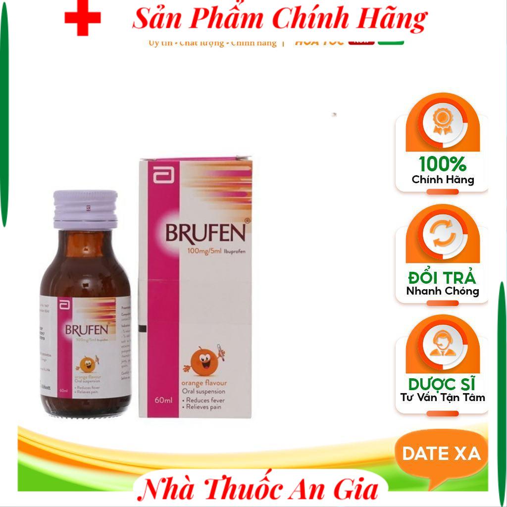 Siro Brufen 100mg/5ml lbuprofen hương cam b