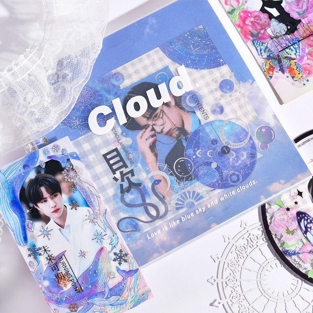 Miếng Dán Trang Trí Sổ Tay DIY Sáng Tạo Màu Đồng