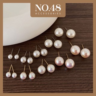  Bông tai ngọc trai nhân tạo khuyên tai nữ bạc s925  ảnh thật 100%  