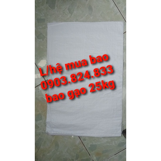 50 cái bao trắng đựng gạo 25kg