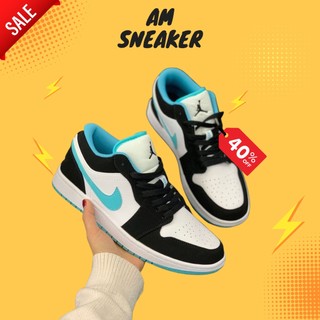 Giày Jordan xám trắng đế xanh, Giày JD cổ thấp grey xám đế xanh bản đẹp full box bill