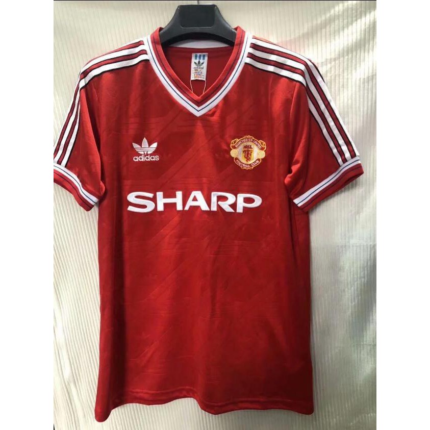 Áo Bóng Đá Đội Tuyển Manchester 1986 1988 Phong Cách Retro