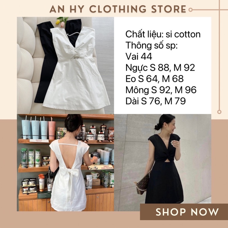 (có bán sỉ,ảnh thật,hoả tốc)🖤 JENNIE DRESS 🌥️ ĐẦM KHOÉC EO LƯNG THANH LỊCH