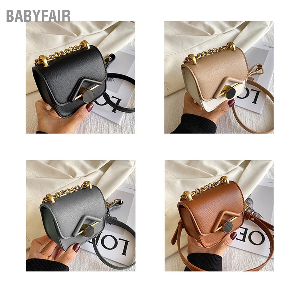 Babyfair Túi đeo vai nhỏ dễ thương Dây gọn PU có thể điều chỉnh đơn cho bé gái