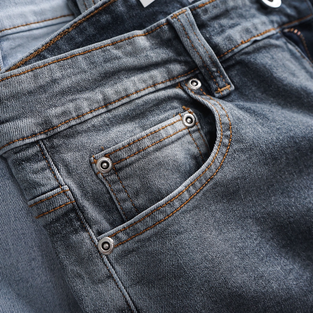 Quần jean nam Denim màu đen wash chất bò xịn hàng xuất khẩu cao cấp