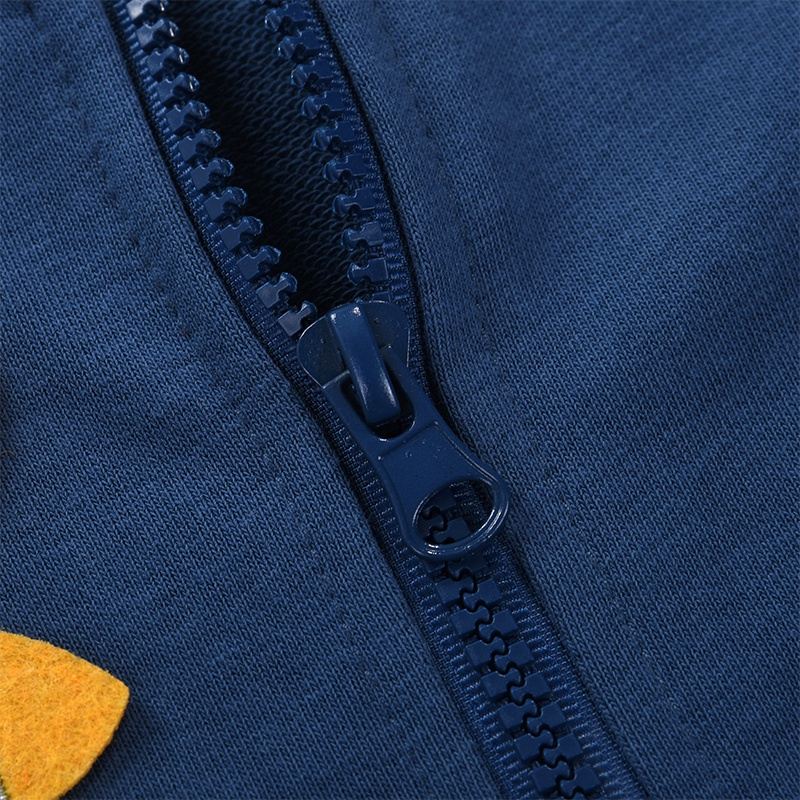 LJMOFA Áo khoác bóng chày chất cotton in họa tiết khủng long hoạt hình có khóa kéo cho bé trai 1-9 tuổi