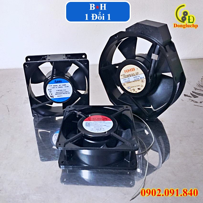 Quạt fan hút thông gió tản nhiệt làm mát server, tủ điện công nghiệp 12V 220V 120X120 0.4A 0.1A