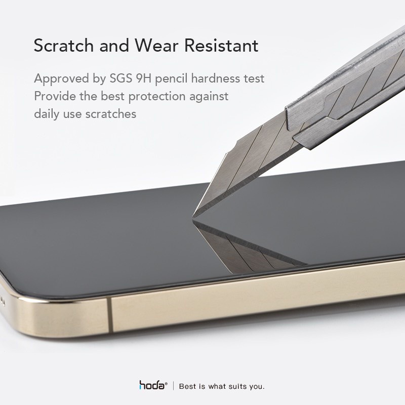 Kính cường lực full màn HODA CORNING cho Smart IPhone 15 ProMax,14 Promax ,14 Pro,13 Promax /12 Promax kèm khung trợ dán