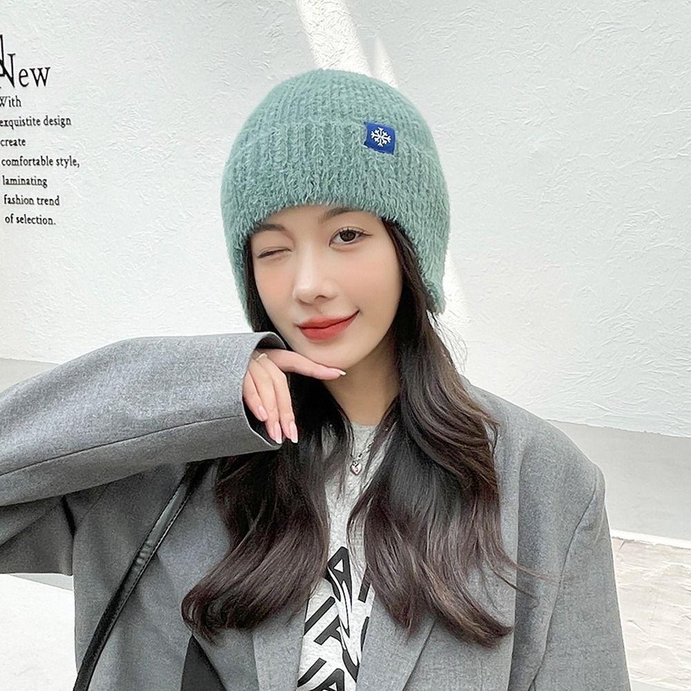 Mũ Phi Công Che Tai Họa Tiết Hoa Tuyết Lấp Lánh Dễ Thương Cho Nữ