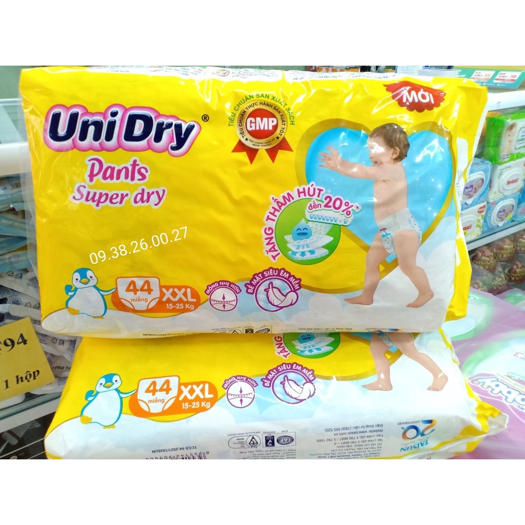 Tã Quần Unidry size L54/XL48/XXL44