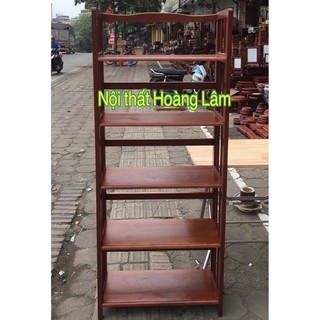 (Ship hoả tốc ) Kệ sách 5 tầng gỗ cao su