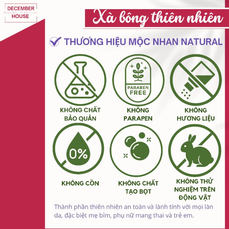 Xà bông Nghệ, Mướp đắng thảo dược thiên nhiên sáng da, mờ thâm, giảm mụn MỘC NHAN 100gr