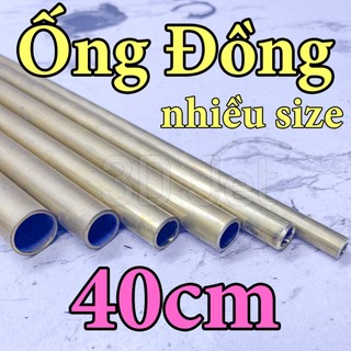 Ống đồng thẳng Dài 40cm, đồng thau , ống láp , trụ đồng