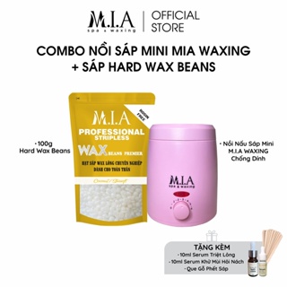 Combo Wax Lông MIA Waxing kèm nồi chống dính tặng serum siêu bám lông