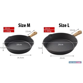 Chảo Gang Cast Iron CLS Lưu Nhiệt Lâu, Giúp Món Ăn Thơm Ngon