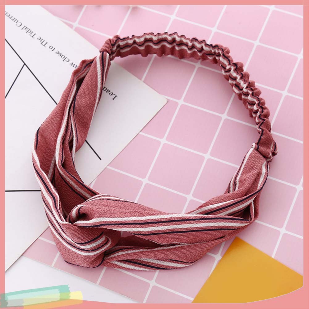 Băng đô họa tiết kẻ sọc thời trang dành cho nữ